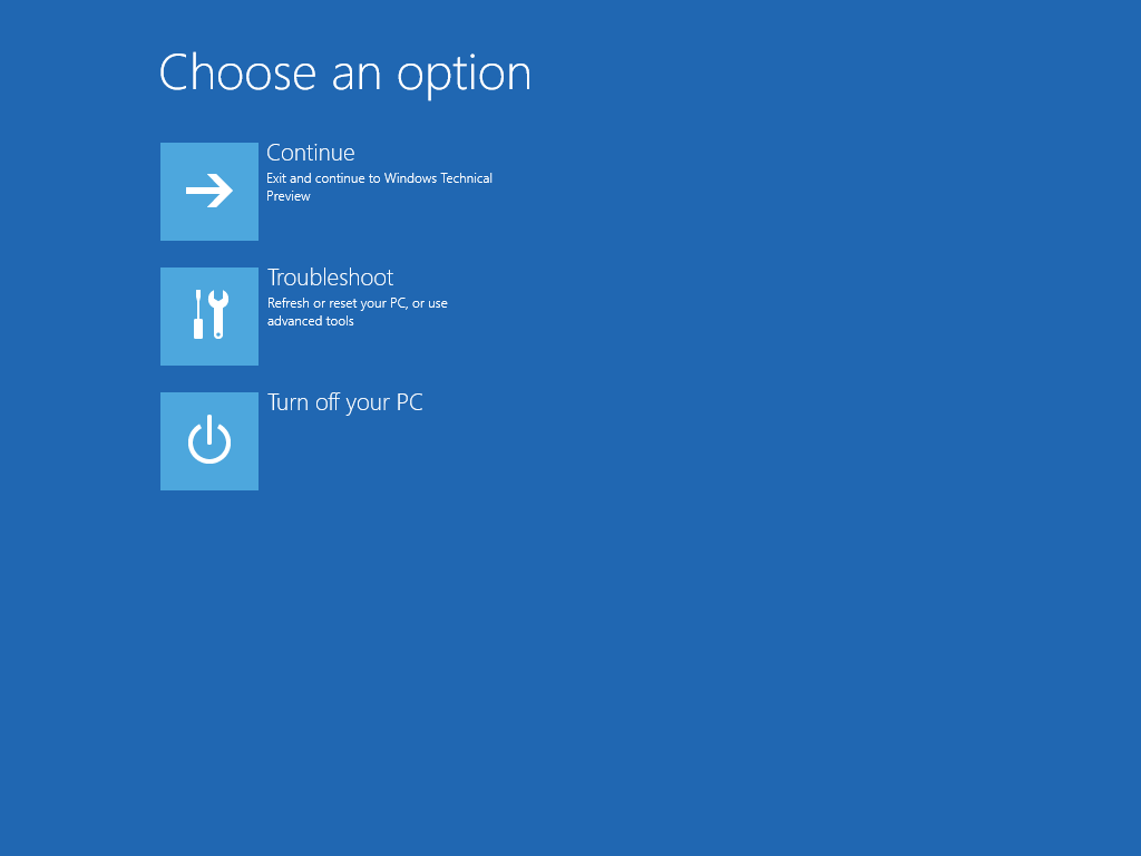 Windows 10 Recovery Environment